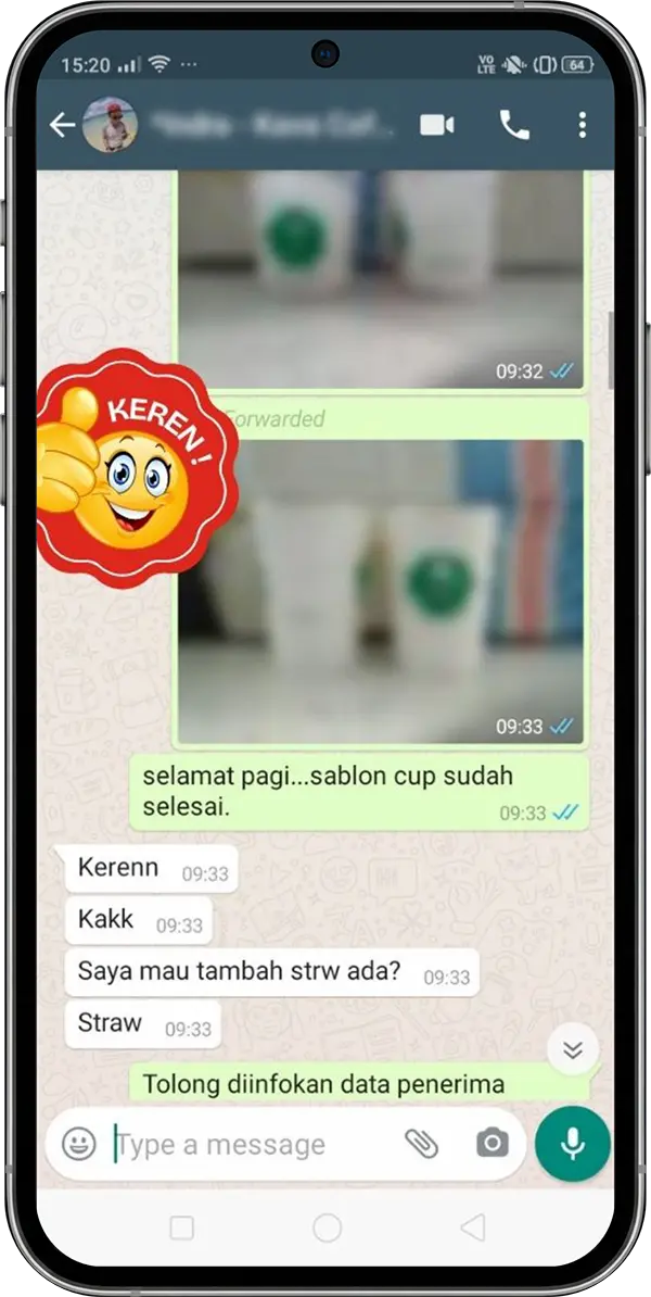 kualitas sablon cup plastik terbaik 13