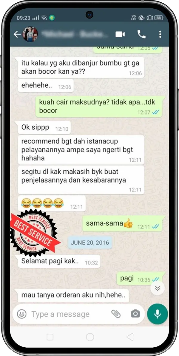 rekomendasi istana cup pelayanan terbaik 10